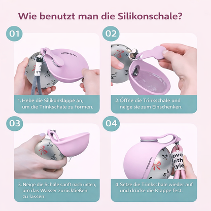 PawSip™ Napf mit integrierter Trinkflasche für Hunde