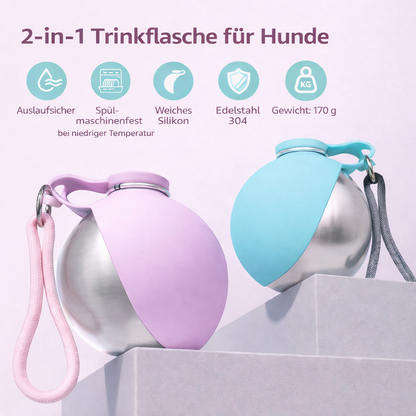 PawSip™ Napf mit integrierter Trinkflasche für Hunde