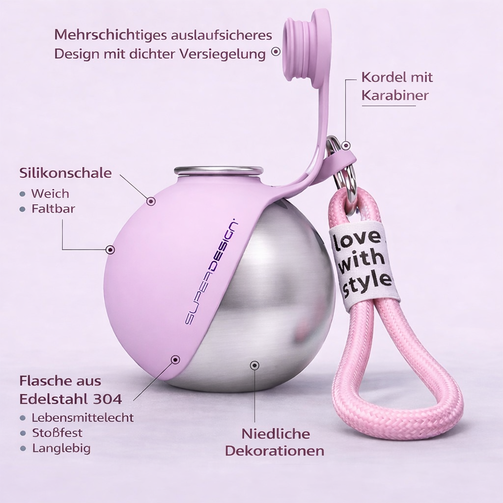 PawSip™ Napf mit integrierter Trinkflasche für Hunde